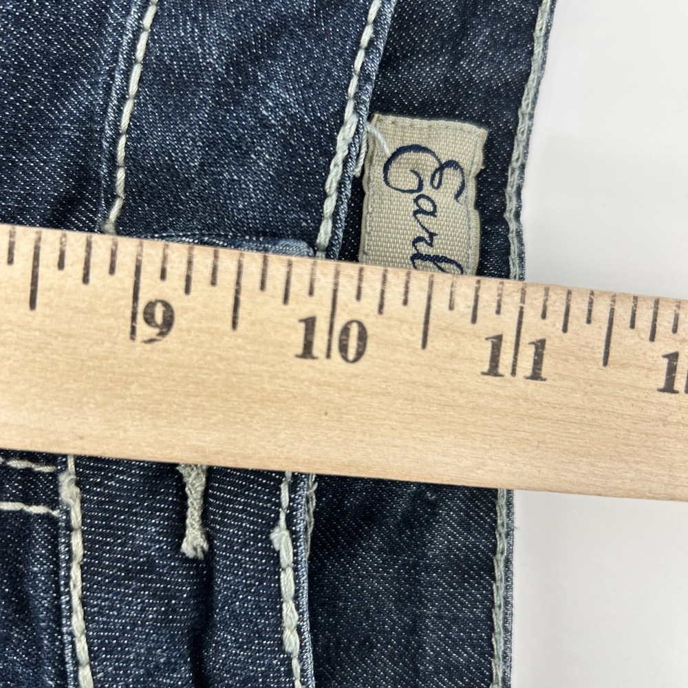 Earl Jean Capris Jeans Women's 14 Blue Denim Stretch Decorative Embellished Y2K - Picture 9 of 12